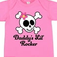 thumbnail image 4 of Inktastic Daddy's Little Rocker Skull Girls Baby Bodysuit, 4 of 5