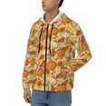 thumbnail image 3 of Vsdgher Pumpkin And Sunflower Mens Hoodies Zip Hoodie, Hoodies for Men, Zip-up Hooded Sweatshirt-XX-Large, 3 of 5