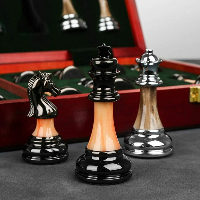  15 Metal Chess Sets for Adults Kids with Zinc Alloy +