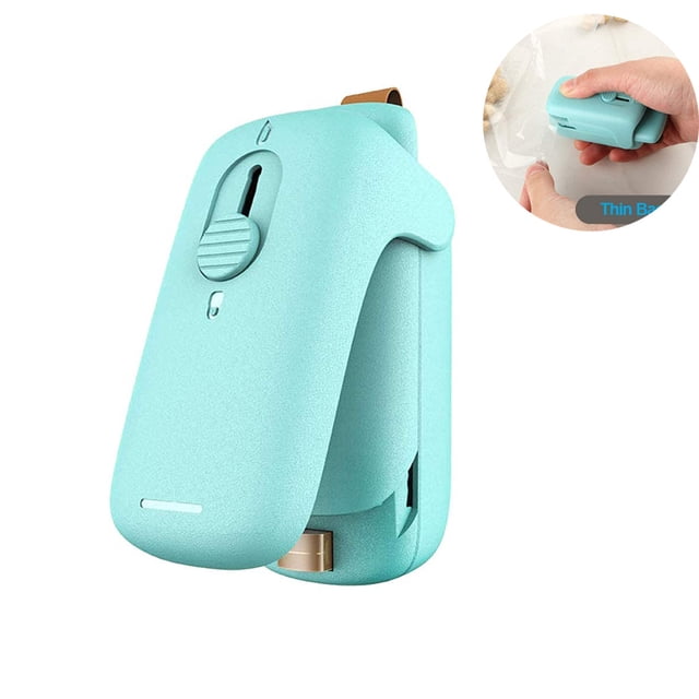 Mini Film Sealer, Vacuum Sealer 2 In 1 (Seal-Open) Bag Sealer, Handy Bag Sealer For Snack Food Bags, Manual Bag Sealer