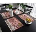 thumbnail image 3 of Placemats Set of 4 Washable,Rustic Country Star Red Lattice Placemat for Dining Table Decorations, Heat-Proof Table Mats for Kitchen Dinner Banquet Farmhouse Wooden Plank, 3 of 6