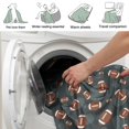 thumbnail image 4 of Football Dot Darkblue Pattern Soft Sherpa Fleece Throw Blanket, Warm Cozy Plush Blanket for Sofa Bed Couch, All Season, 60"x80", 4 of 5