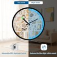 thumbnail image 5 of Indoor 12' Voice-Activated Luminous Decoration Wall Clock With LED Night Light Vintage-inspired, 5 of 8
