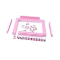 thumbnail image 3 of Milaget 144Pcs Mini Mahjong Tiles Table Activities Supplies Chinese Version Game Set Pink, 3 of 9