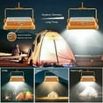 thumbnail image 2 of Lámpara LED Recargable de 100 W, 10000 lm, Luz de Trabajo Portátil con Panel Solar, Lámpara Recargable USB de 16500 mAh, para Camping, Obra, Garaje, Taller (A), 2 of 5