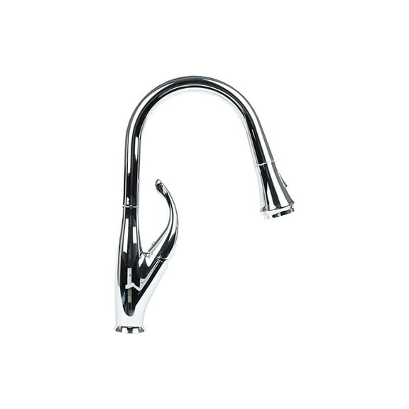 Cosmo Single-Handle Pull-Down Sprayer Kitchen Faucet in Chrome