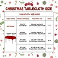 thumbnail image 4 of UMINEUX Christmas Tablecloth with Flannel Backing, Waterproof Wipeable Vinyl Rectangle Table Cover for Xmas Parties/Wedding/Holiday/Decoration Use - Heavy Duty Table Cover(60x84 Inch, Elk), 4 of 7