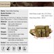 thumbnail image 2 of Riñonera Táctica Militar JAMW Impermeable con Bolsillo para Botella de Agua Marrón, 2 of 5