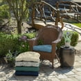 thumbnail image 4 of ARDEN Outdoor Wicker Chair Cushion, 2 pack 18 x 20, French Blue Texture, 4 of 6