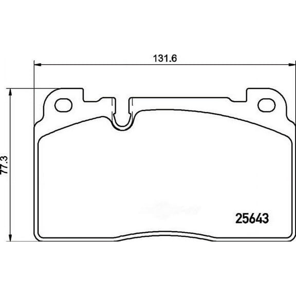 HELLA 355021331 OE Formulated Low-Metallic Disc Brake Pad Set