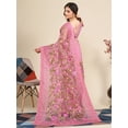 thumbnail image 3 of Floral Embroidered Net Saree - 24708320, 3 of 6