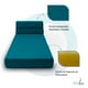 thumbnail image 5 of Sofá Cama Plegable - Individual -Verde Petróleo- Memory Foam SOFA CAMA COZY, 5 of 10