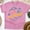Azalea, variant on Graphic T-Shirt Hello Summer Beach Print Short Sleeve Casual Tee, Dark Heather, Size L
