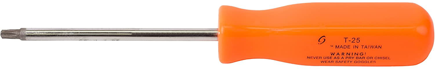 Neon Orange Sunex International Sunex 98235 T25 Screwdriver 