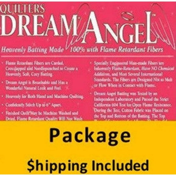 A4THPK Dream Angel Batting package, (Throw 60 in. x 60 in.) shipping included*