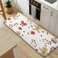 thumbnail image 5 of Red Christmas Gingerbread Man Pattern Kitchen Rug Mat,Kitchen Runner Rugs Non Skid Washable,Decorative Kitchen Floor Mats for Kitchen,Sink,Laundry,17"x47.2", 5 of 7