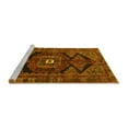 thumbnail image 2 of Ahgly Company Machine Washable Indoor Square Persian Yellow Traditional Area Rugs, 3' Square, 2 of 4