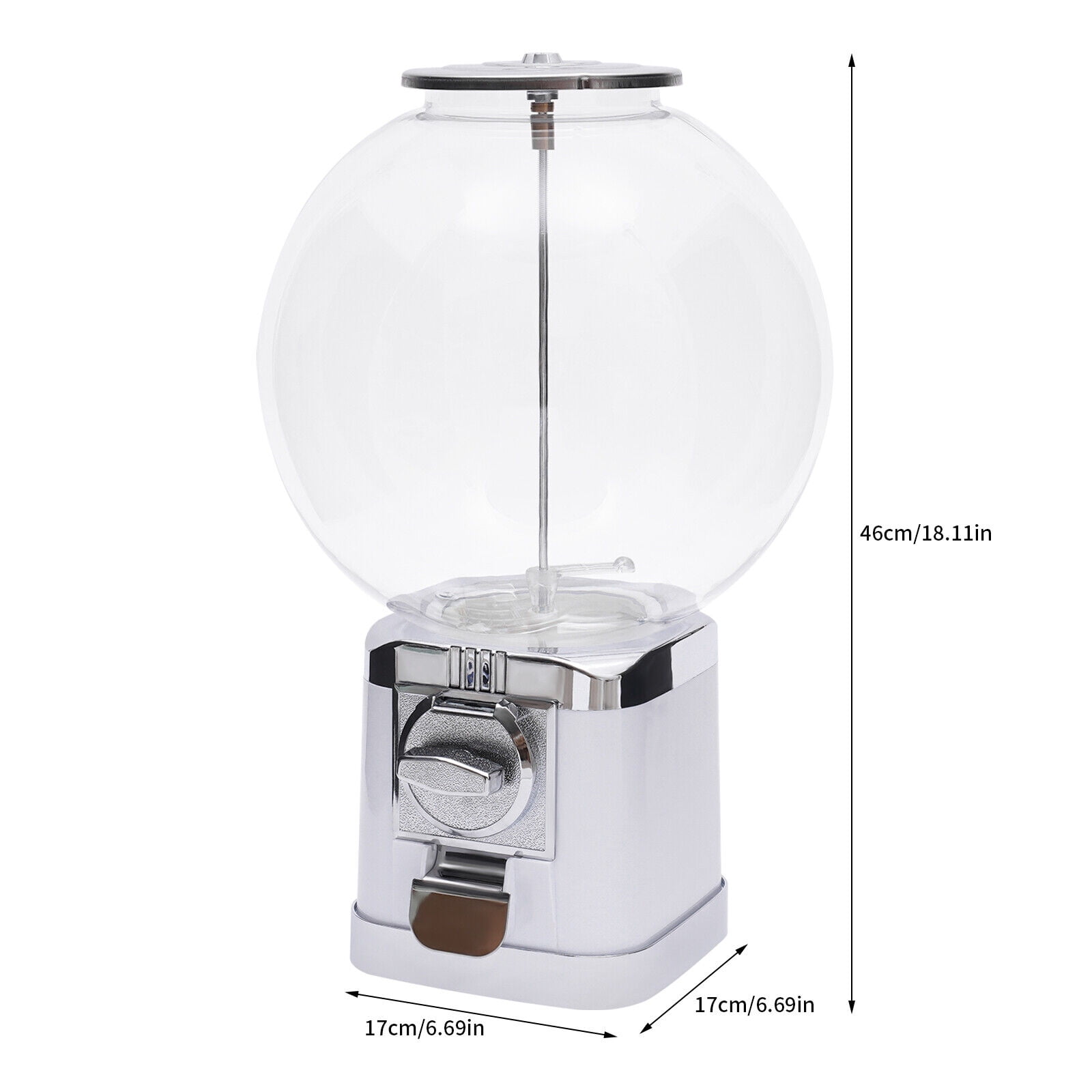 Freestand Gumball Dispenser Machine Bubble Classic Gum Coin Bank Toy Kids W/Keys LM-202B 18.11in