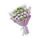 thumbnail image 3 of Ramo de flores de ganchillo, flores preservadas, flores artificiales tejidas a mano para decorar el día de San Valentín, cumpleaños, primavera Púrpura, 3 of 8