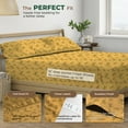 thumbnail image 4 of THREAD SPREAD 100% Organic Cotton King Size Sheets - Cotton Sheets King Size(4 PC, Damsel Fly), Crisp, Cooling Percale Weave Printed Sheet Set, 4 of 7