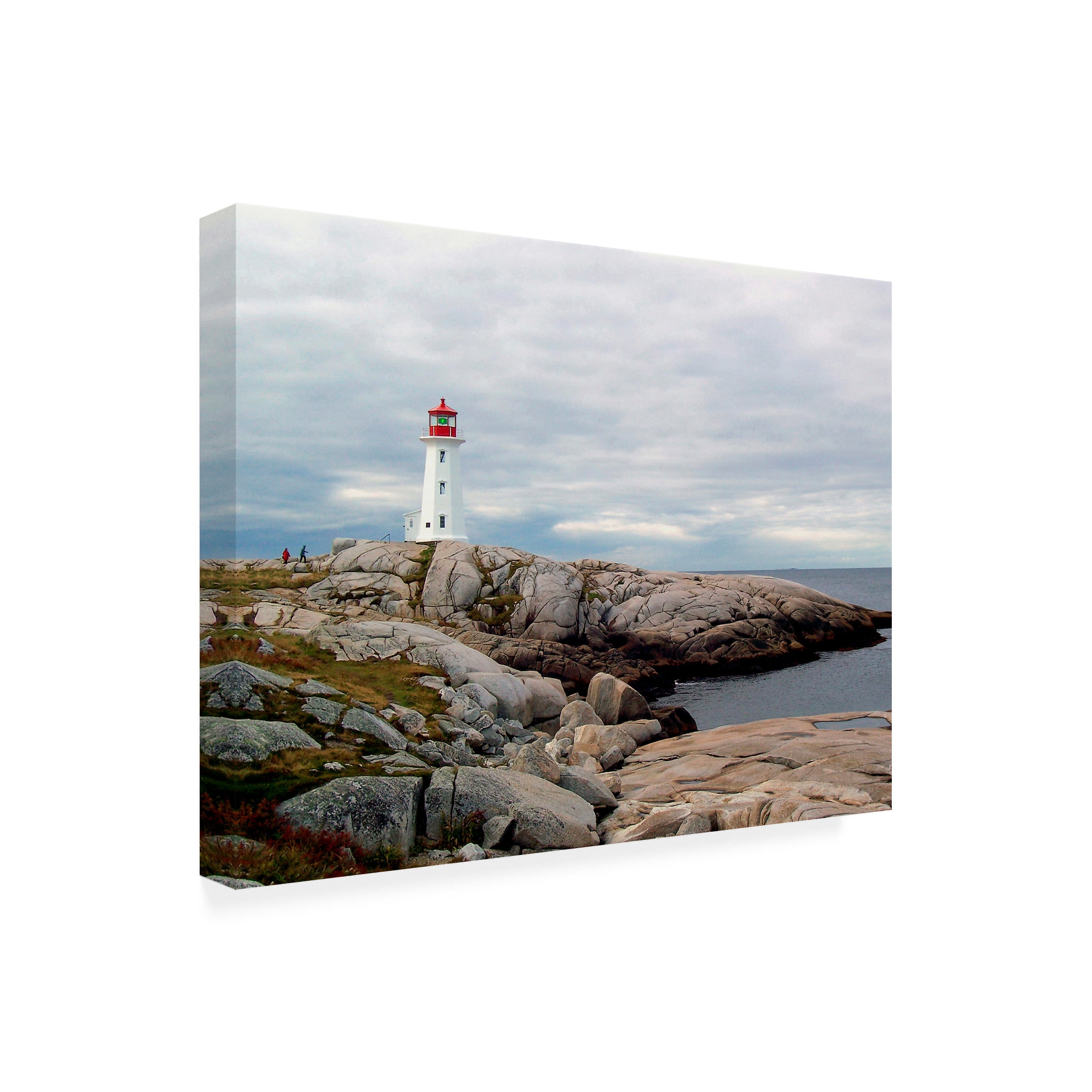 J.D. Mcfarlan 'Peggy's Cove Lighthouse' Outdoor Canvas 14x19