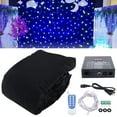 thumbnail image 2 of 3x4m LED Background Curtain White & Blue Starlight Cloth Stage Curtain w/ Remote, 2 of 11