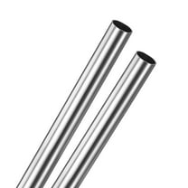 Uxcell 2-Pack 250mm 304 Stainless Steel Tube,  15mm ID 17mm OD Seamless Stainless Steel Tubing for Construction/Machining/DIY Crafting