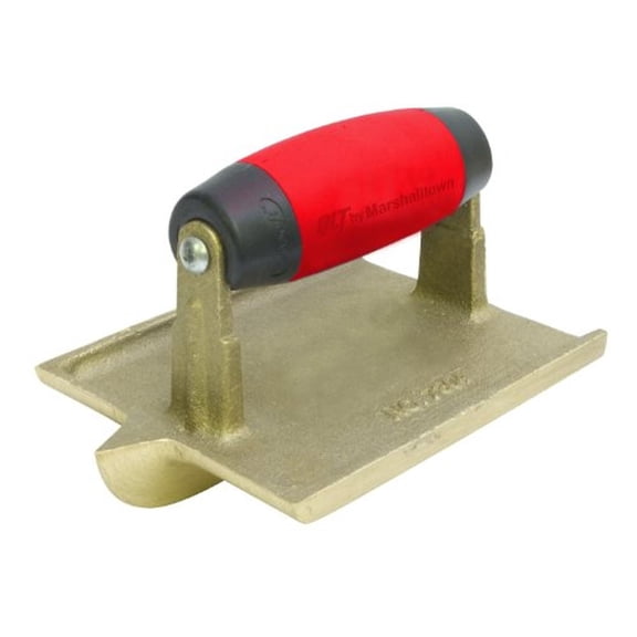 Marshalltown 7303 6" by 4-1/2" Bronze Hand Groover with Resilient Handle