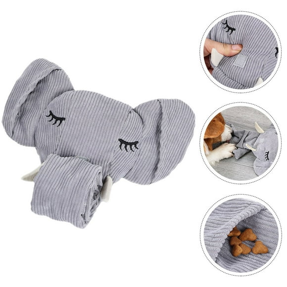 IFANLANDOR Stimulating Dog Toys Light Grey Plush 1 Set for Exercise Aid and Training Sessions