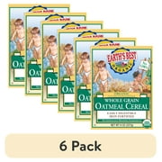 (6 pack) Earth's Best Organic Whole Grain Oatmeal Infant Cereal - 8 oz.