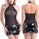 thumbnail image 2 of Sexy mujer cuello cadena lencería medias de cuero gasa tentación Babydoll ropa interior ropa de dormir vestido Fridja nalpqowj48712, 2 of 9
