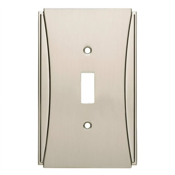 Brainerd W32771SN Upton Satin Nickel Single Switch Cover Plate