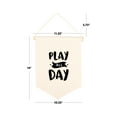 thumbnail image 4 of Koyal Wholesale Hanging Wall Canvas Banner, Play All Day Canvas, Nursery Wall Decoration Banner, 1-Pk, 4 of 5
