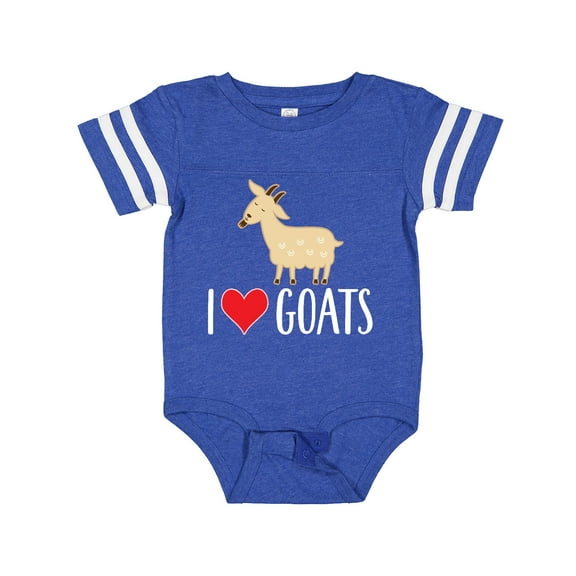 Inktastic Goat Cute I Love Goats Farm Animal Boys or Girls Baby Bodysuit