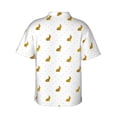 thumbnail image 3 of Picia Gold Rabbit Gentle Cotton Regular Fit Short Sleeve Casual Hawaiian Shirt for Men-XX-Large, 3 of 9