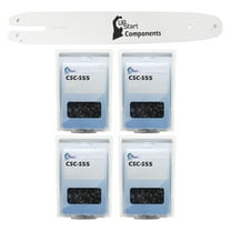 16-Inch Chainsaw Bar and 4 Chains Combo Replacement for Olympyk 241 - (16", 3/8", .050", 55 DL)