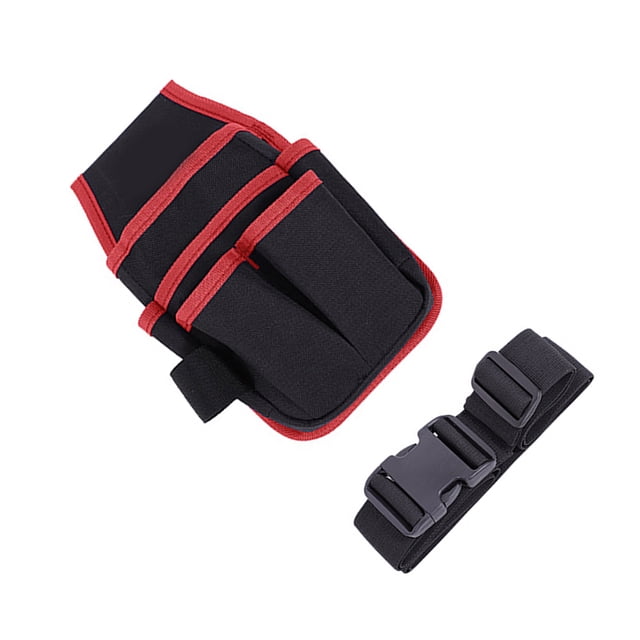 OULII Ceinture d'Outils Électricien Rouge avec Multiples Poches pour Outils d'Entretien et de Réparation