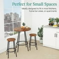 RSJIWOGZ Bistro Dining Set 3 Piece Modern Round Counter Height Pub