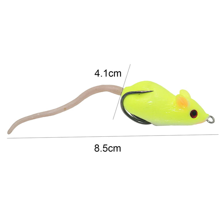 1PC 3D Realistic Fishing Lure Kit Artificial Fishing Soft Lure Topwater  Lures Baits Soft Rubber Long Tail with Hook for Freshwater Saltwater  Snakehead