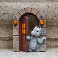 thumbnail image 3 of Dragón 3D Arte de la pared Decoración colgante dinosaurios escultura montada en la pared decoración de la habitación decoraciones de pared del hogar para dormitorio de niños, 3 of 5