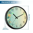 thumbnail image 3 of Voice Activated Clock with Glow Light 12 Inch Large Silent Wall Clock Battery Operated for Home Decor Starfish and Shells, 3 of 8