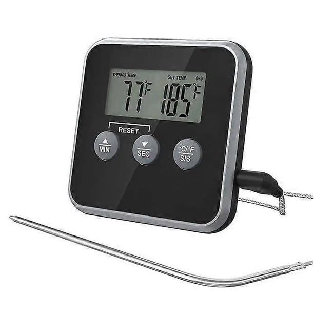 Cooking Thermometer, Kitchen Thermometers Digital Digital Thermometer with Long Probe and LCD Display for Food, Meat, Oil, Milk, Wine, BBQ