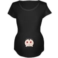 thumbnail image 1 of Halloween Vampire Baby Black Maternity Soft T-Shirt, 1 of 1