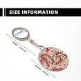 thumbnail image 3 of Naloa Dragons1 Print Round Keychain Keychain Key Ring, Key Tag, Key Chain Bulk for Gift Accessories (Round), 3 of 7