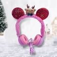thumbnail image 4 of Christmas Animation Jewelry With Cute Corporeal Head Accessories Wapiti Elderly Moggie Partner Earphones Head Mounted Wired Model Leather Material, 4 of 6