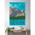 thumbnail image 2 of Rocky Mountain National Park Vintage Wpa Poster Wall Art, Modern Wall Decor, 16x24 UNFRAMED, 2 of 3