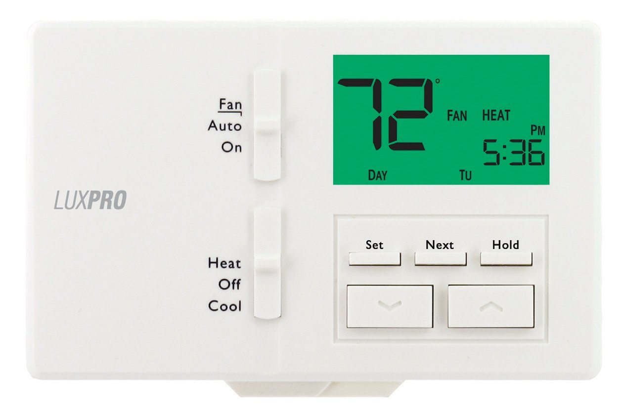 LUX P711 Programmable / NonProgrammable Thermostat, 1 Stages, 24VAC, wall