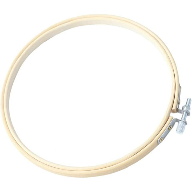 HUGFEGWE 1pc Quilting Kits Bracelet Kits Wood Bracelet DIY Embroidery Hoop Ring Embroidery Hoops 16 Inch Punch Needle Frame Piercing Kit Embroidery Circle Ribbon Wooden Embroidery UA824-18364