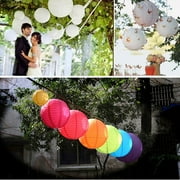 Round Multicolor Chinese paper Lanterns Wedding Party Decoration 8" On Sale
