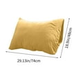 thumbnail image 3 of Mouliraty Pillowcase Without Printing Solid Color Washed Cotton Pillowcase Bedding Concise Style Coreless Pillowcase, 3 of 6